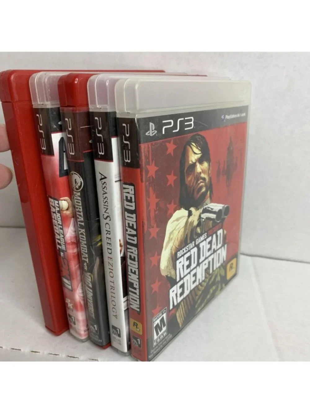 PS3 Lot of 5 Games | Red Dead, Assassin's Creed, MLB, Saints Row2, Mortal Kombat